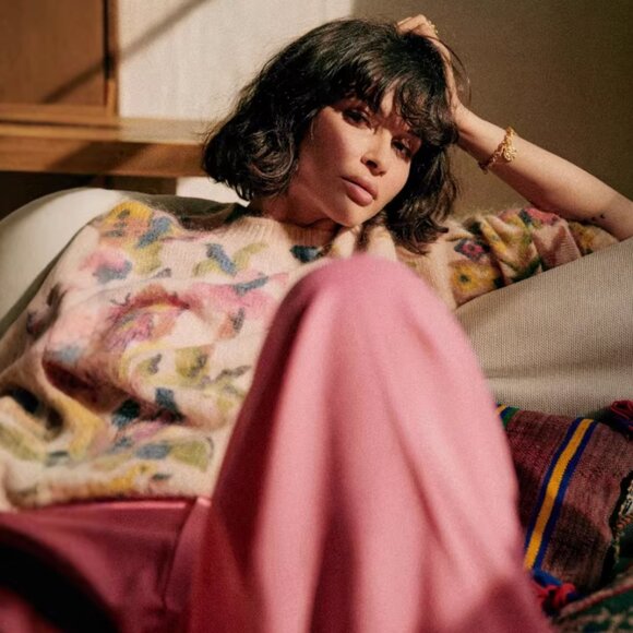 Sezane Orphee Jumper Sweater XS/L/XXL/XXXL Multicolor French Knit Floral Casual - Picture 4 of 11